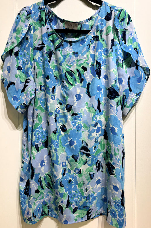 LOFT Flower Print Blouse