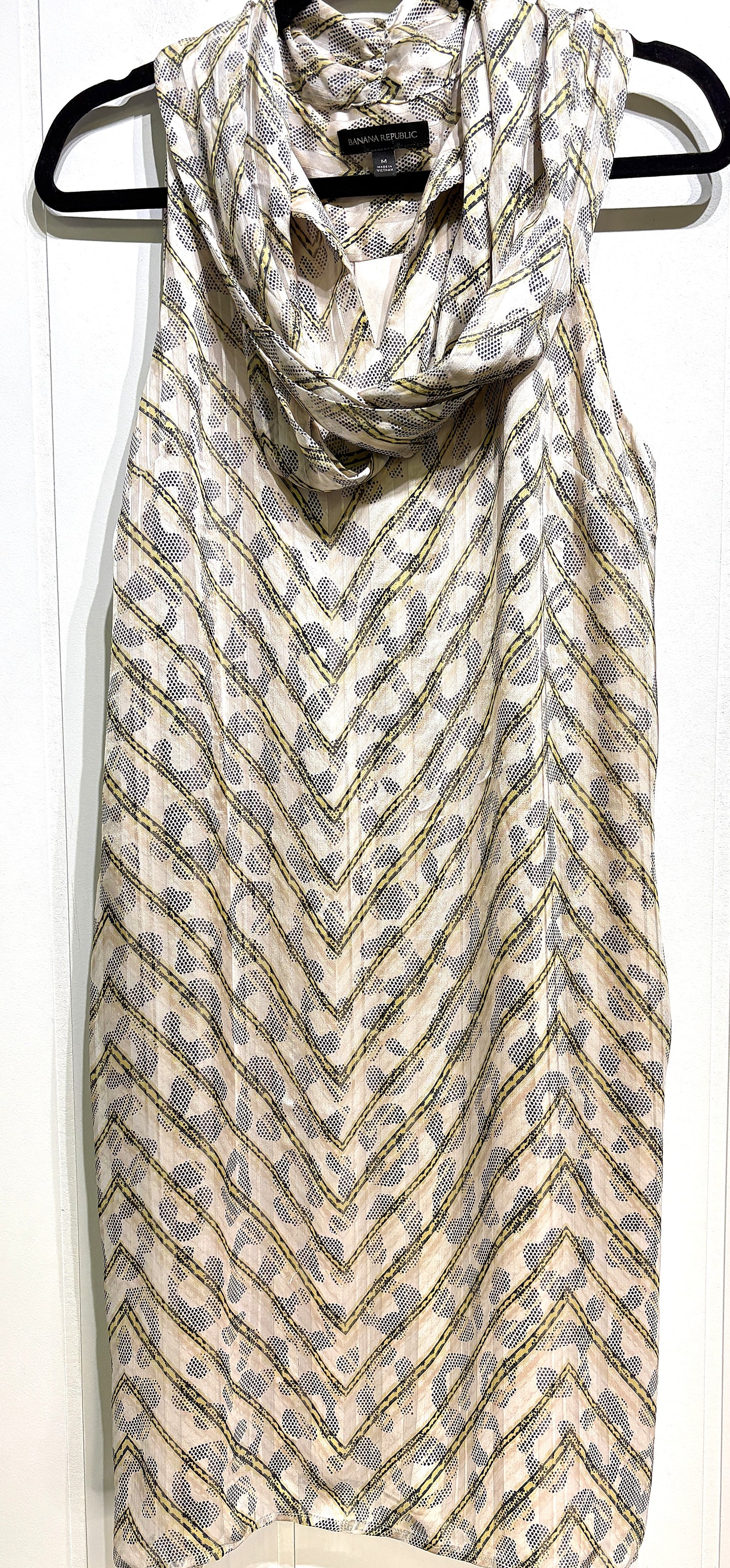Banana Republic Wrap Neck Tie Dress
