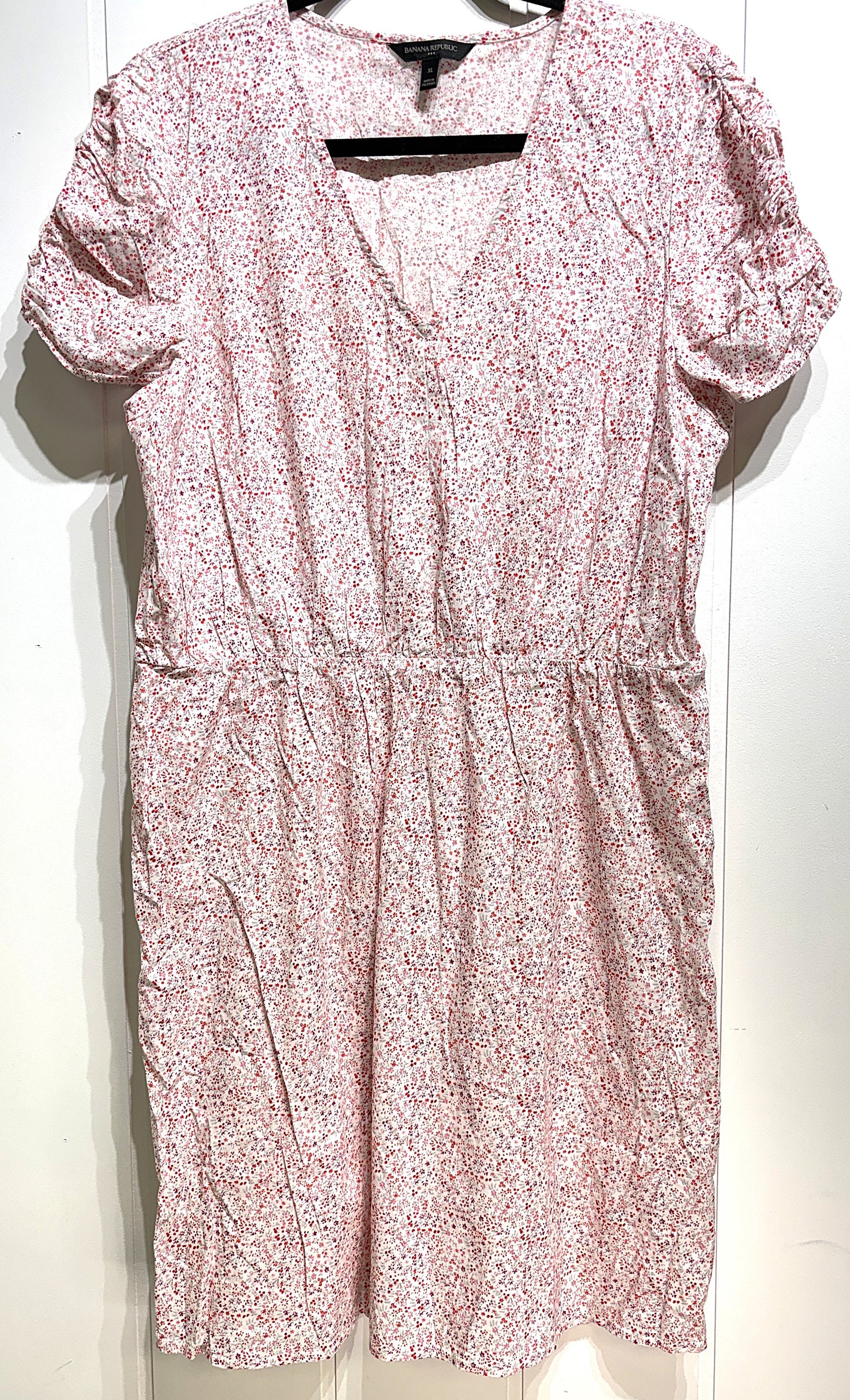 Banana Republic Puff Sleeve Flwr Dress