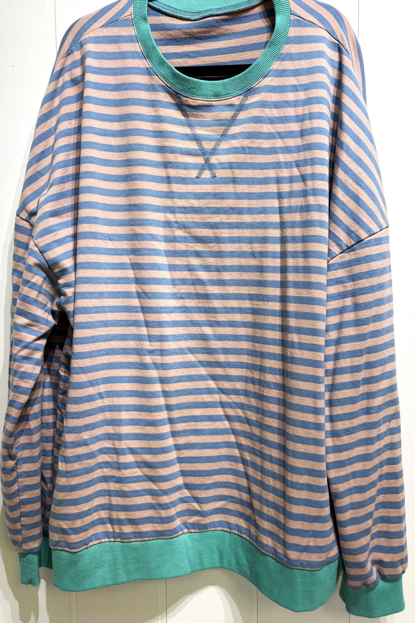 Striped LS Crewneck Sweater