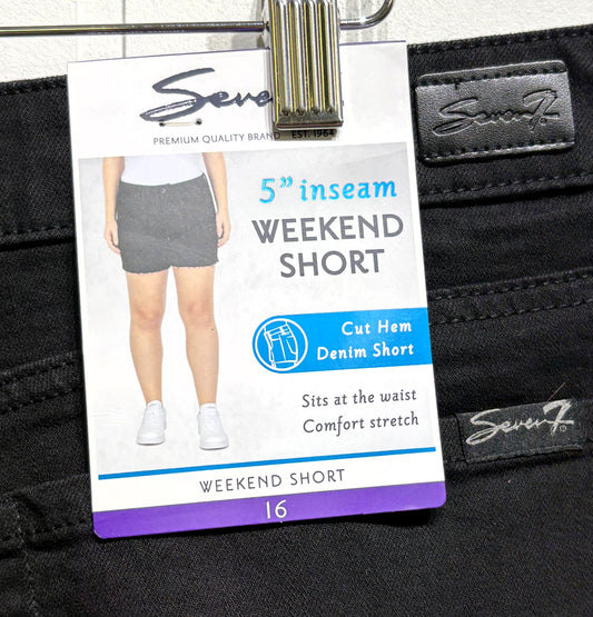 Seven7 Fringe Denim Shorts