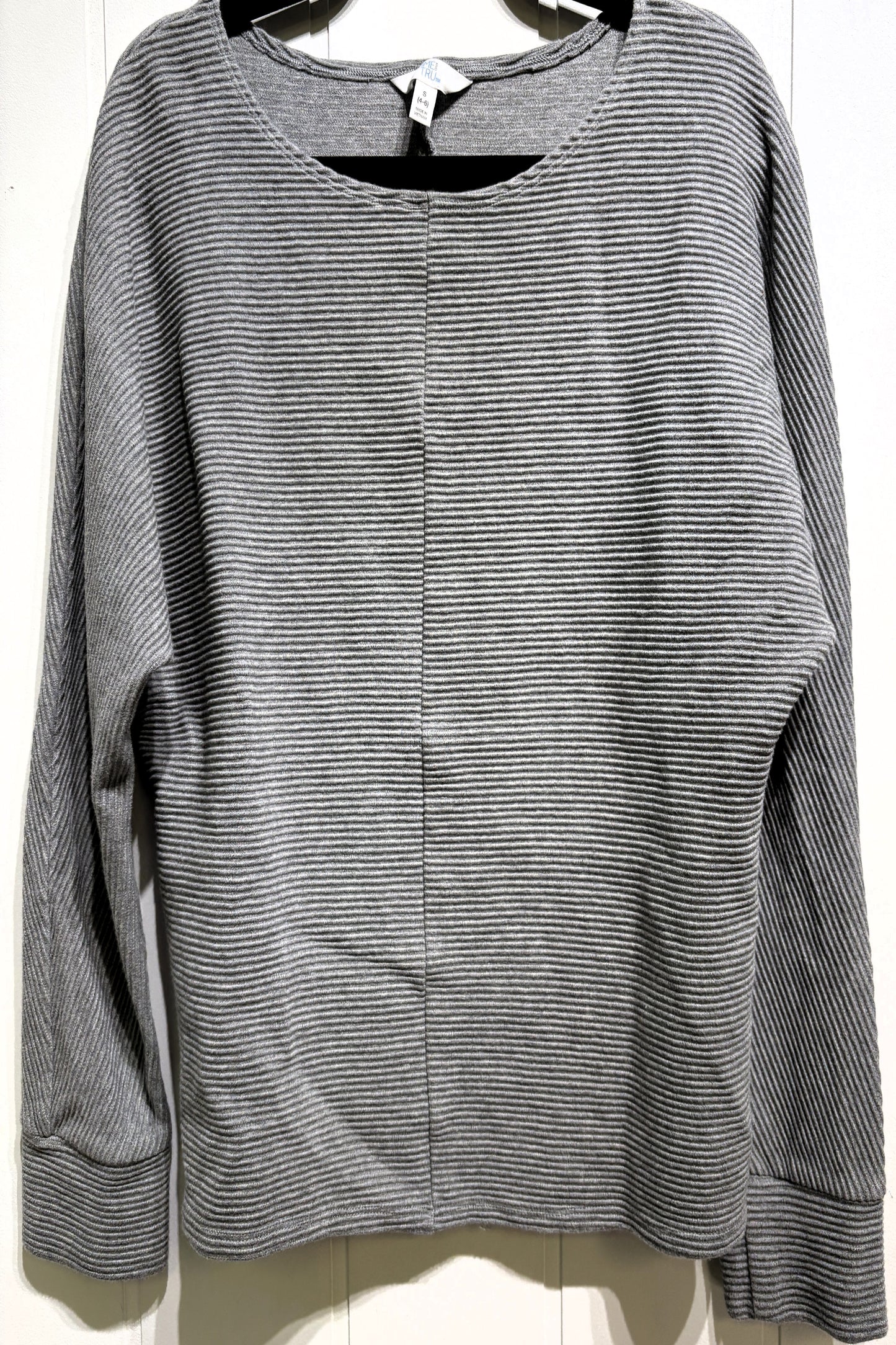 Time and Tru Ribbed LS Sweater
