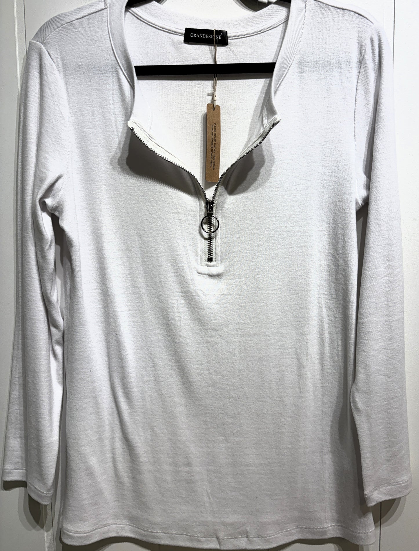 Orandesigne Half-zip LS Top