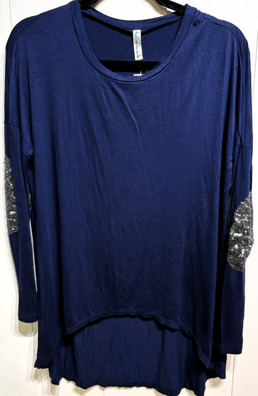 Auditions Knit Top w/Sequin Detail