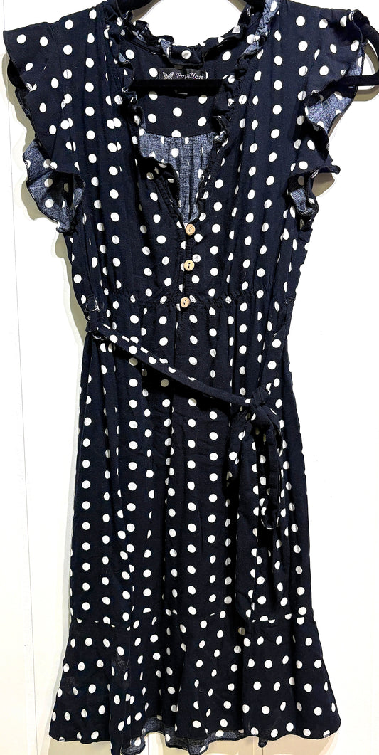 Papillion Polka Dot Tie Dress