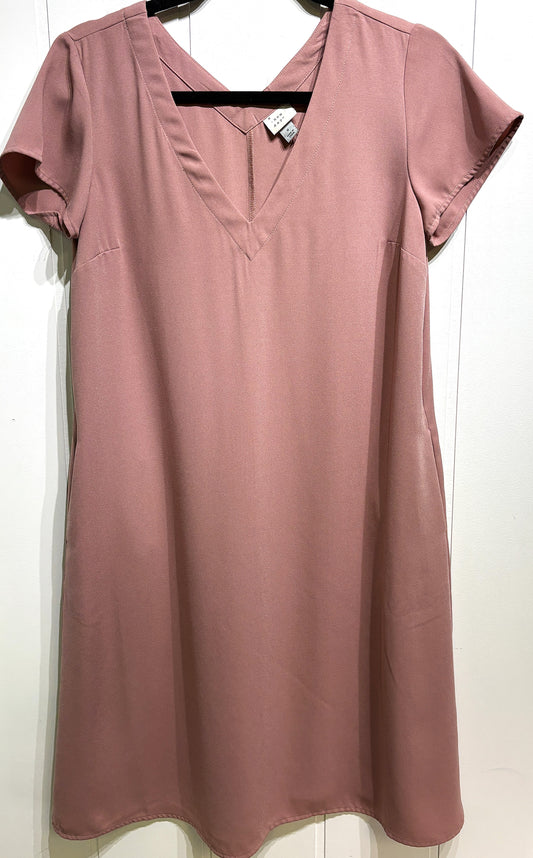 A New Day SS Silk Dress w/Pockets