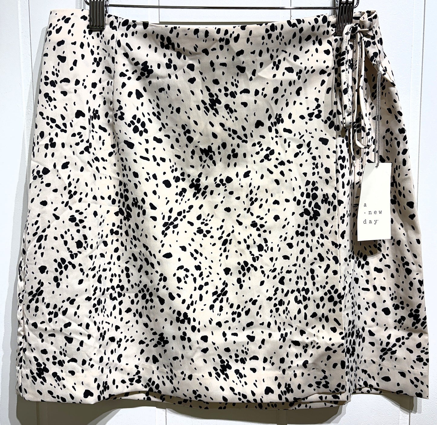 A New Day Cow Print Wrap Skirt