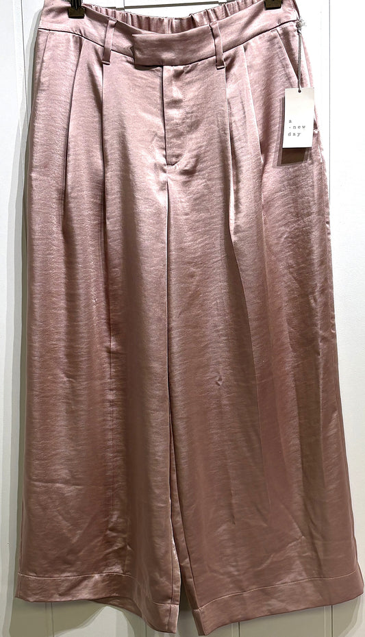 A New Day Satin Wide-Leg Pants