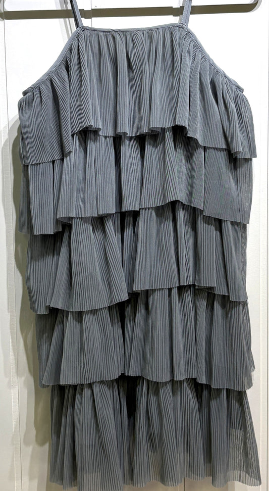 Pleated Chiffon Tiered 'Party' Dress
