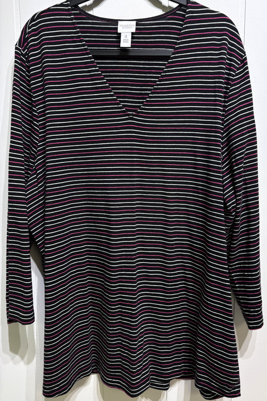 Weekends by Chico's Stripe Top
