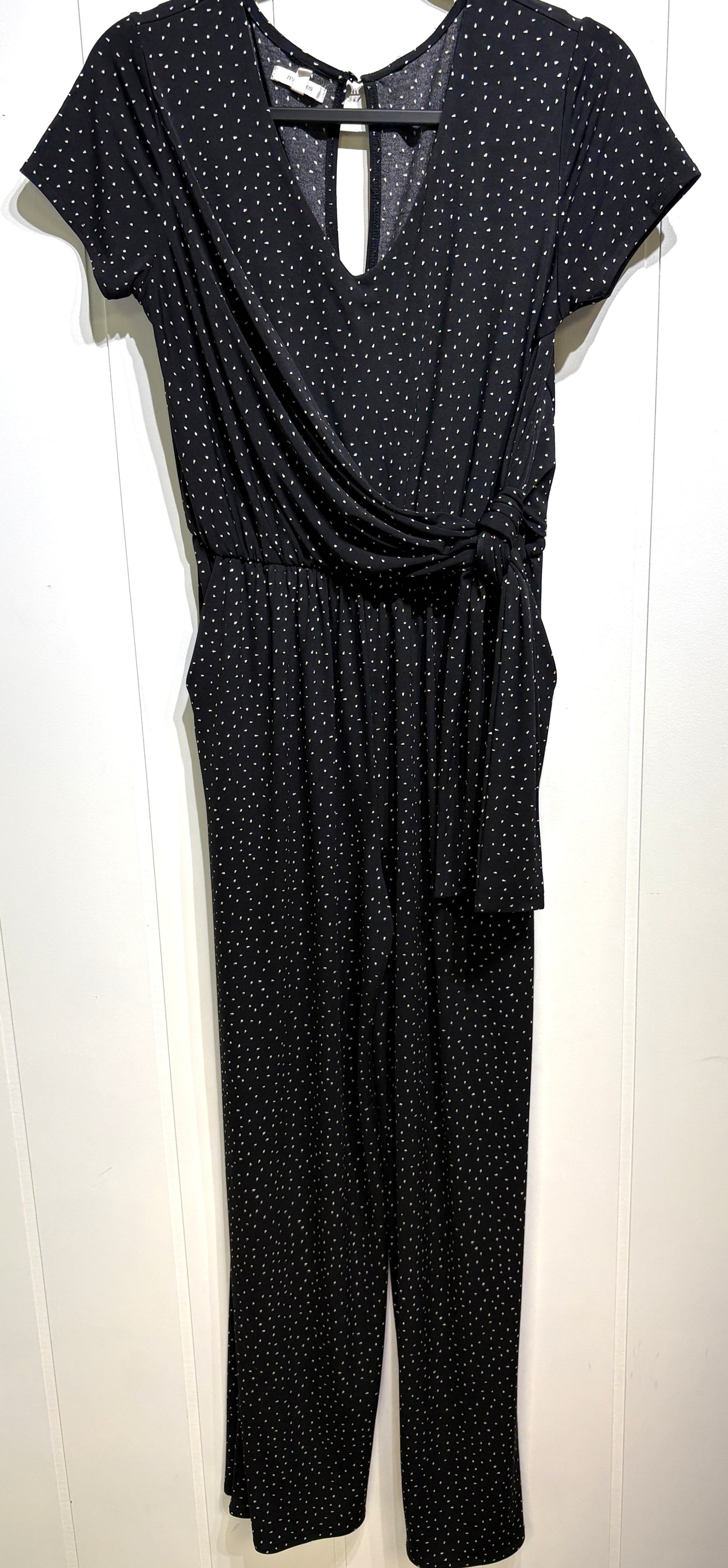 Maurices Wrap-tie Triangle Print Jumpsuit