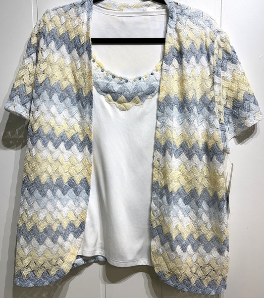Alfred Dunner 2pc Crochet Top