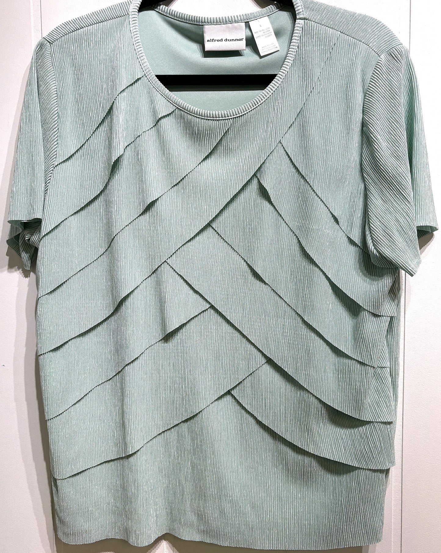 Alfred Dunner Tiered Ruffle Blouse