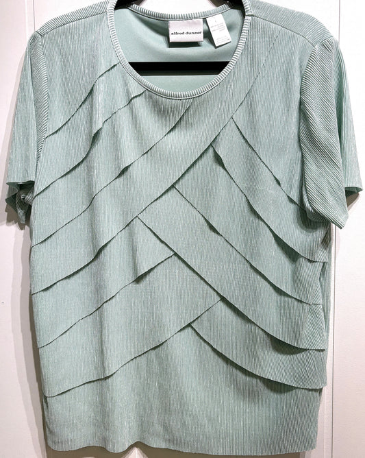 Alfred Dunner Tiered Ruffle Blouse