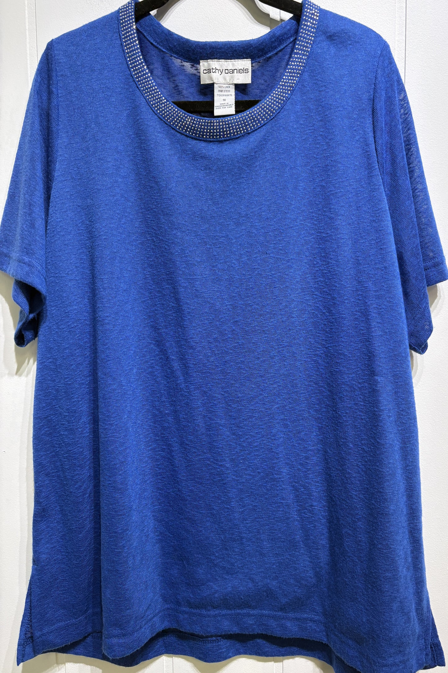 Cathy Daniels Beaded Neckline Top