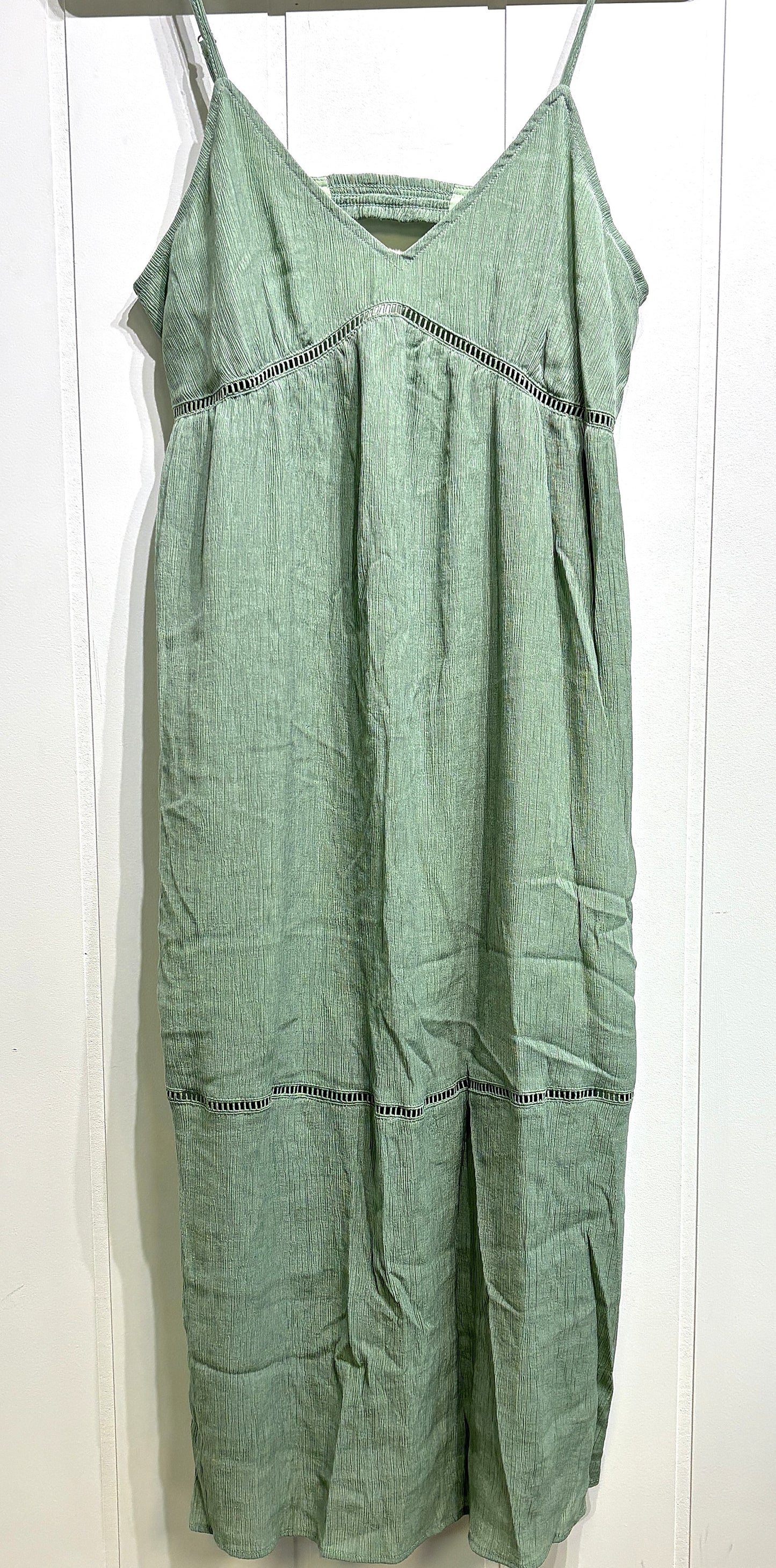 Maxi Dress w/Crochet Trim Detail
