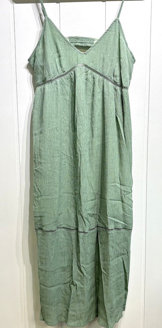 Maxi Dress w/Crochet Trim Detail