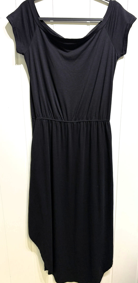 Scoop Neck Maxi Dress w/Cinched Waist