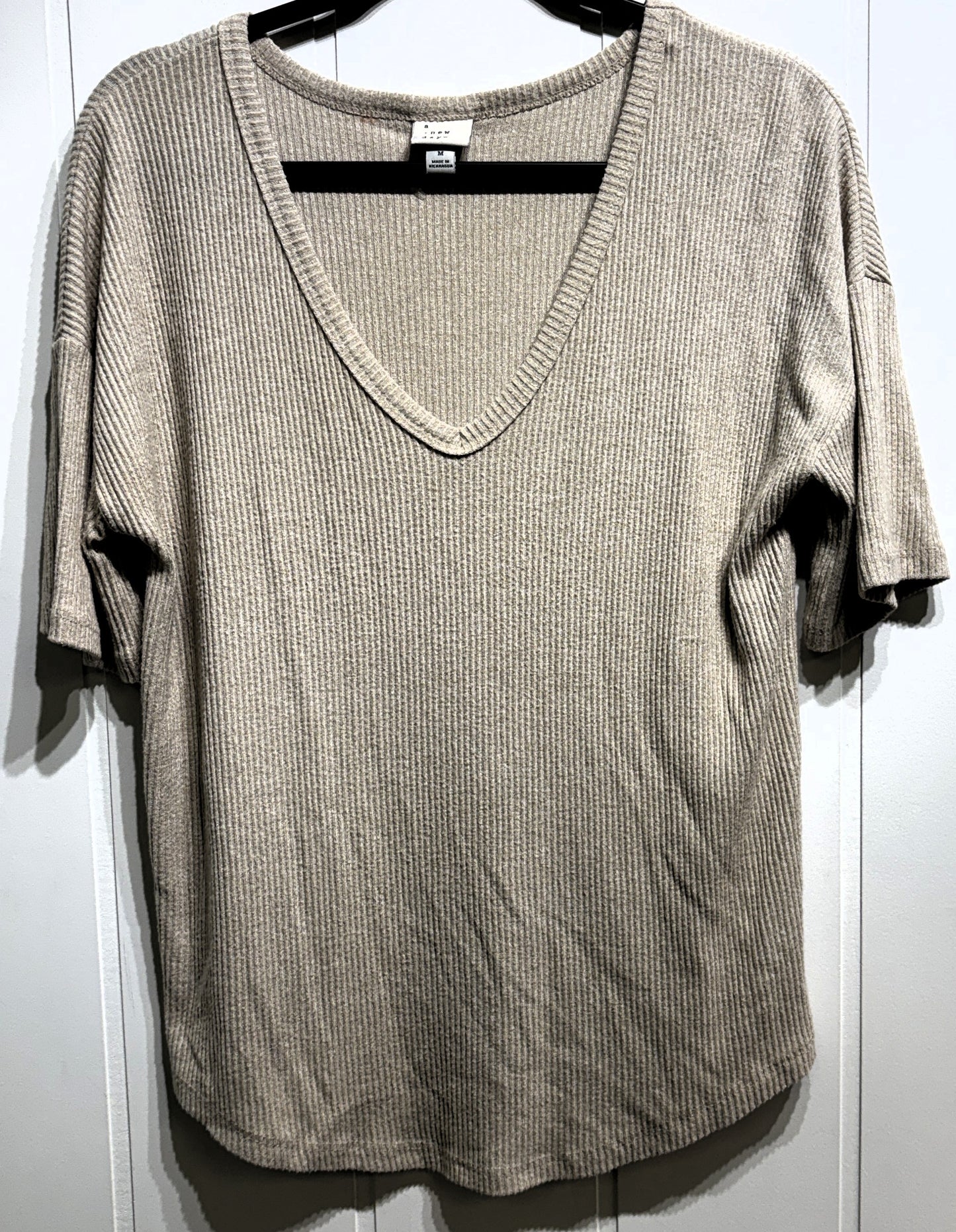 A New Day Ribbed V-Neck T-Shirt