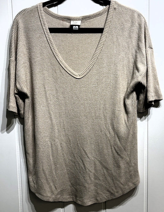 A New Day Ribbed V-Neck T-Shirt