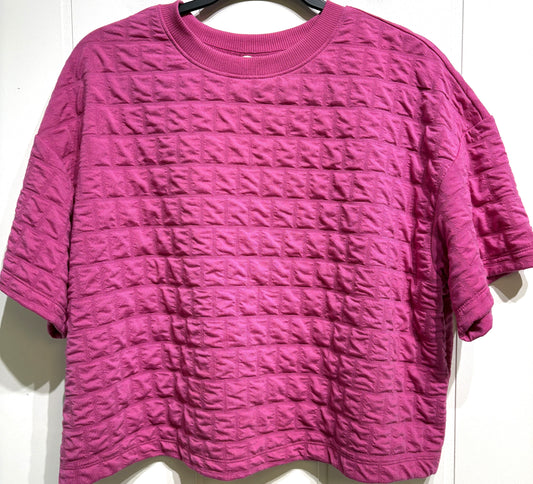 A New Day Textured Cropped Top
