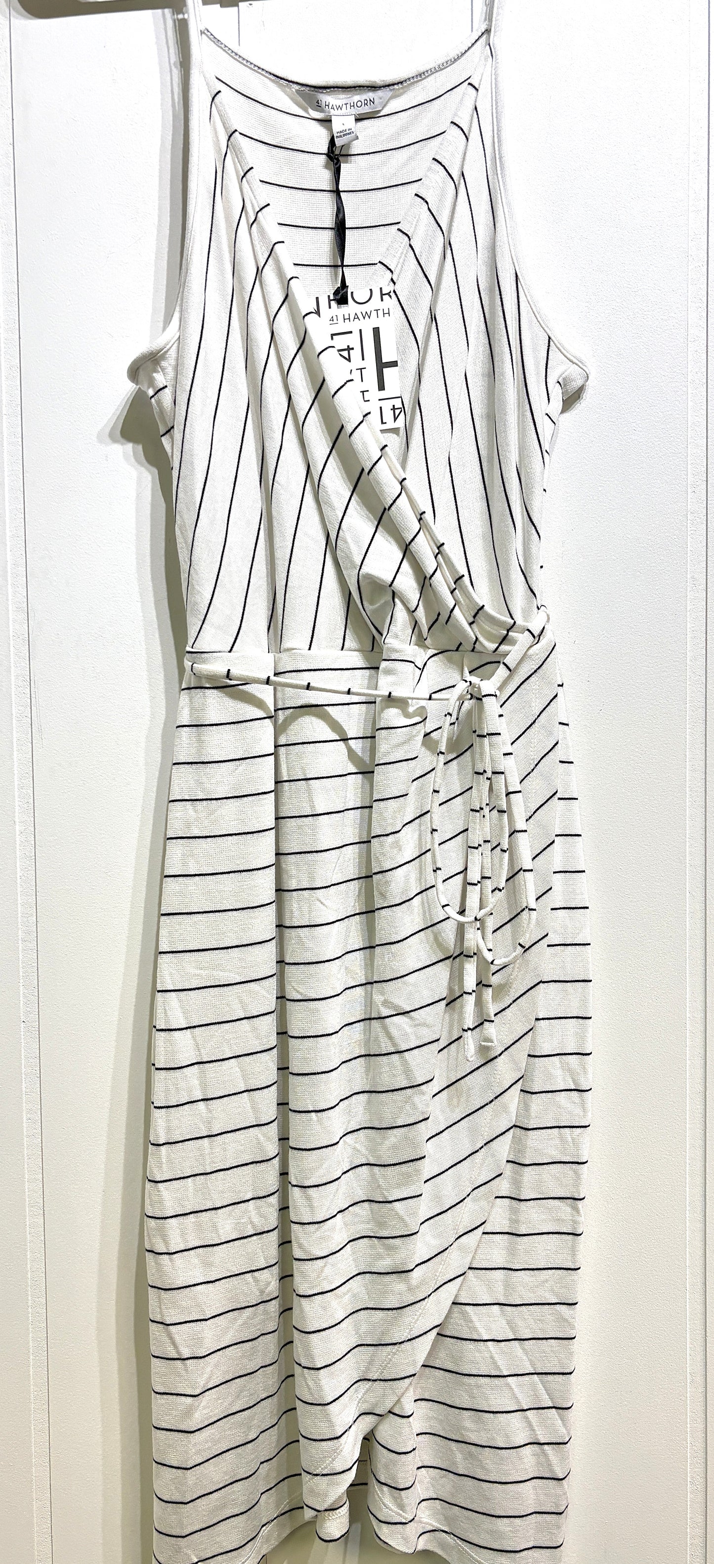 Hawthorn Striped Knit Dress w/Belt