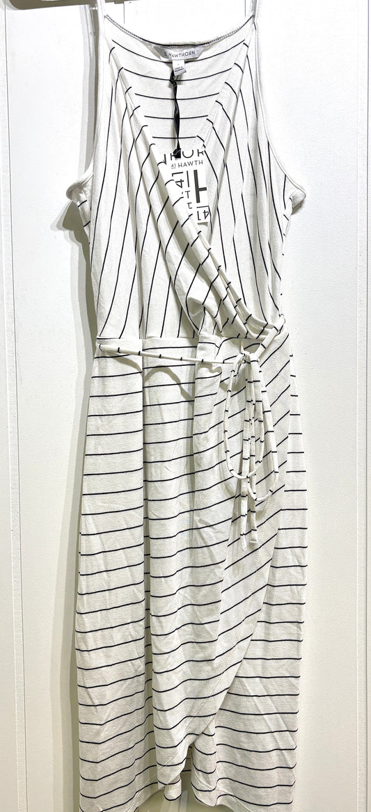 Hawthorn Striped Knit Dress w/Belt