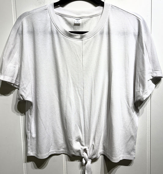 Old Navy Ribbed Tie-Front T-Shirt
