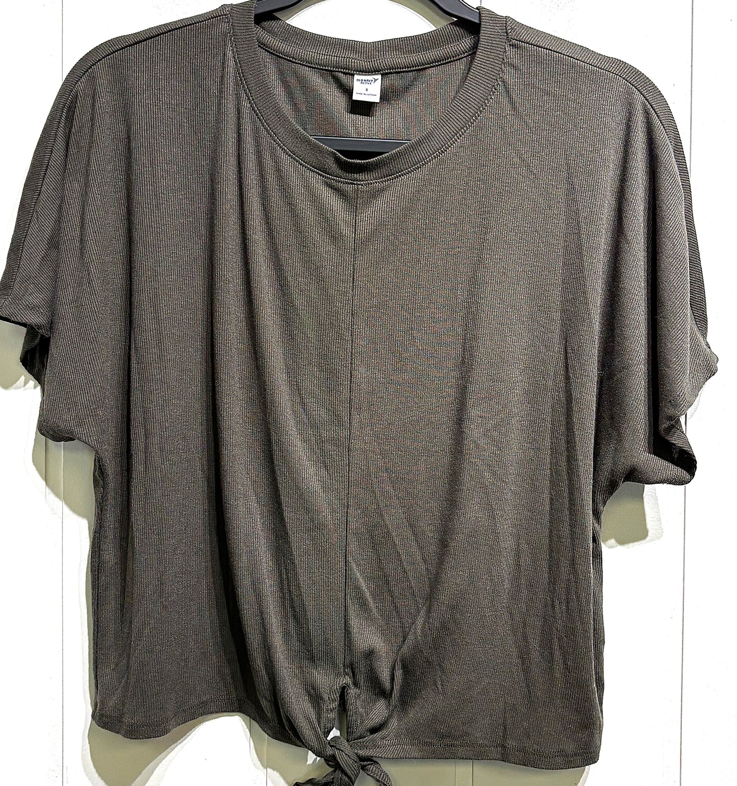 Old Navy Ribbed Tie-Front T-Shirt