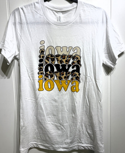 Canvas Brand Iowa Hawkeyes Logo Tee