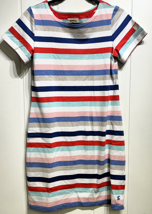 Joules Striped Short Sleeve T-Shirt Dress