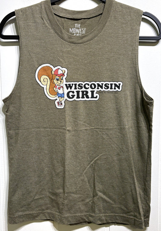 Wisconsin Girl Muscle Tank Top