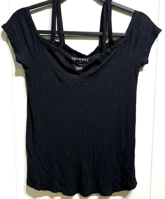 Soft & Sexy Ribbed Off Shoulder Top