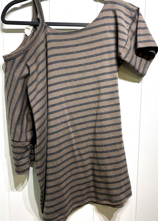 143 Story Off Shoulder Striped Top