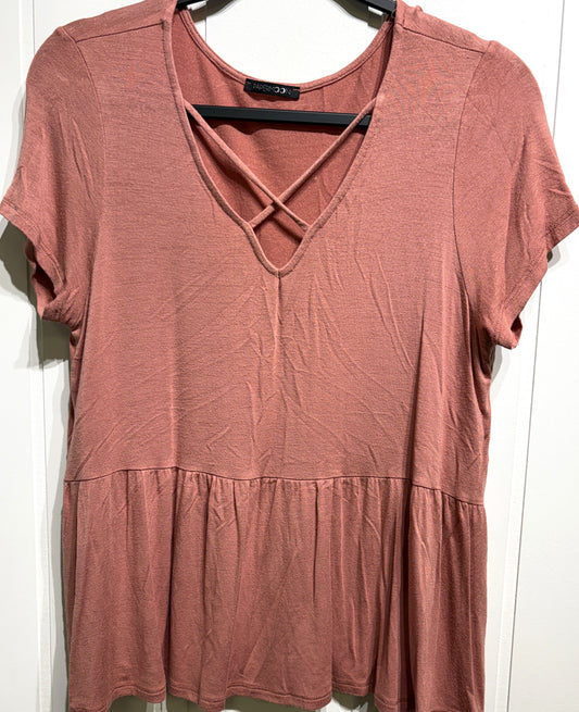 Papermoon Criss-Cross Babydoll Top