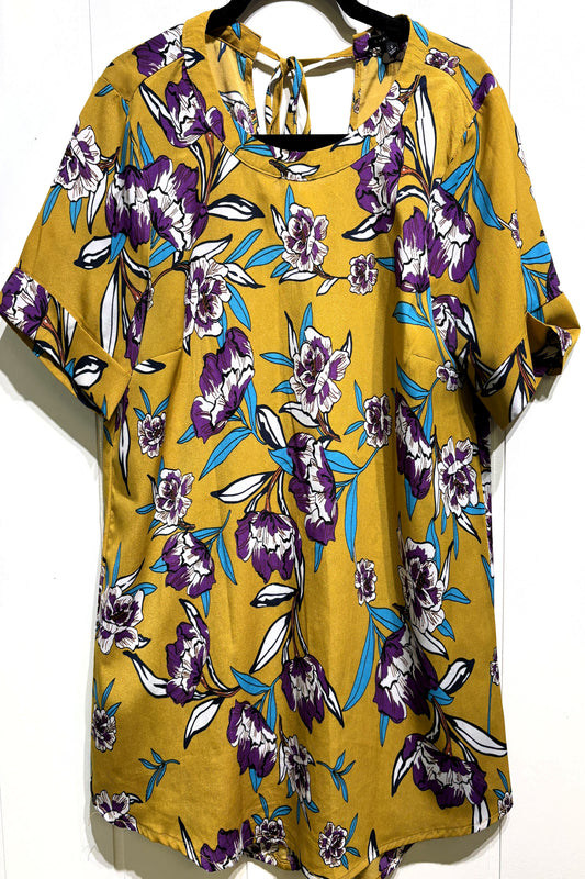 Staccato Floral Print Blouse