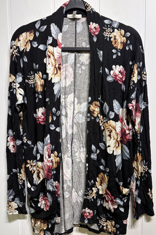Maurices Floral Print Cardigan