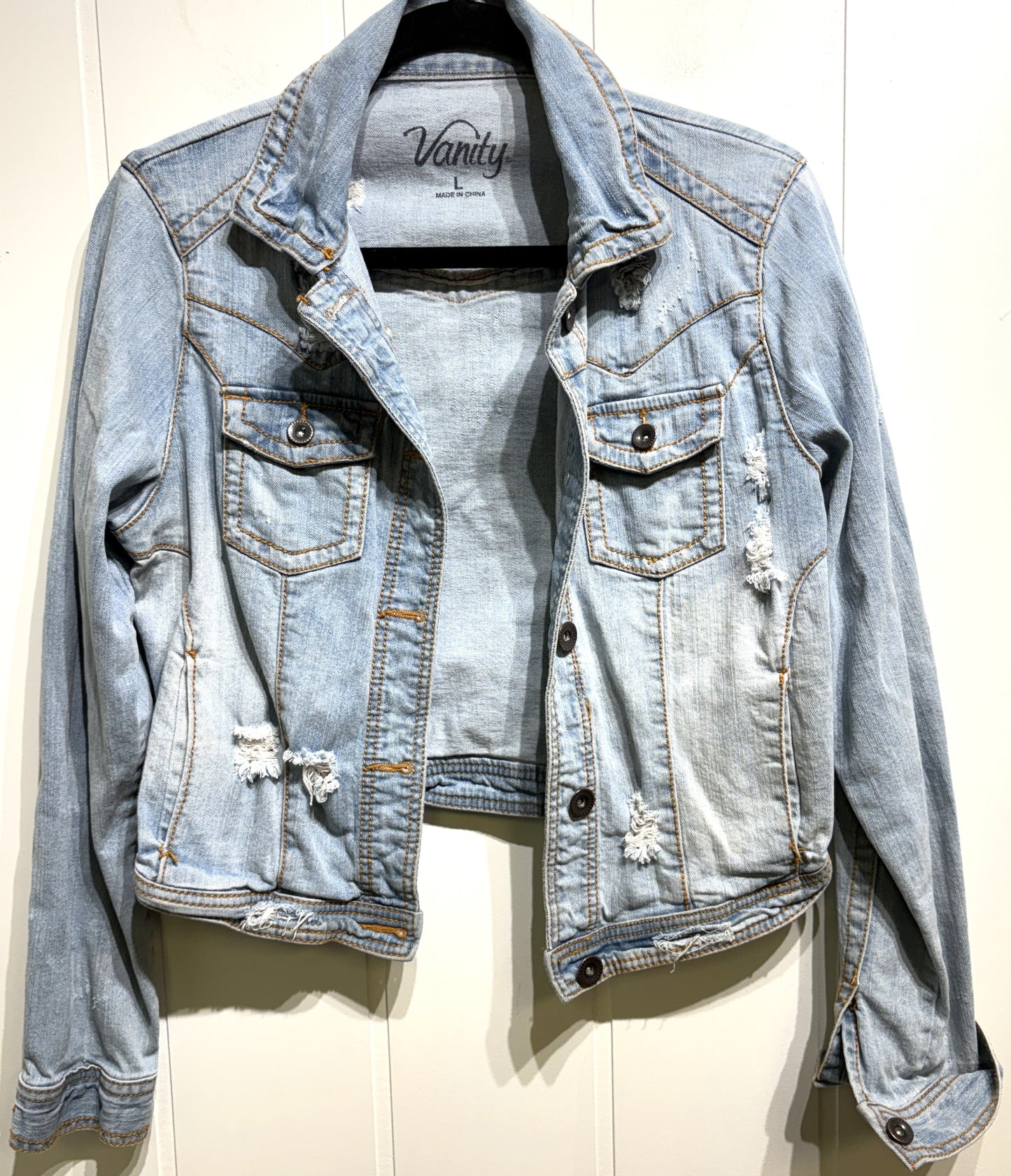 Vanity Distressed Denim Jacket