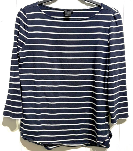 Ann Taylor 3/4 Sleeve Striped Top