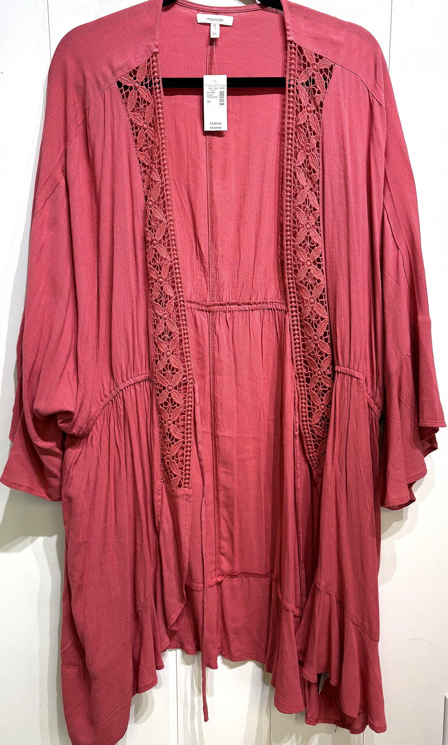 Maurices Cardigan w/Crochet Detail