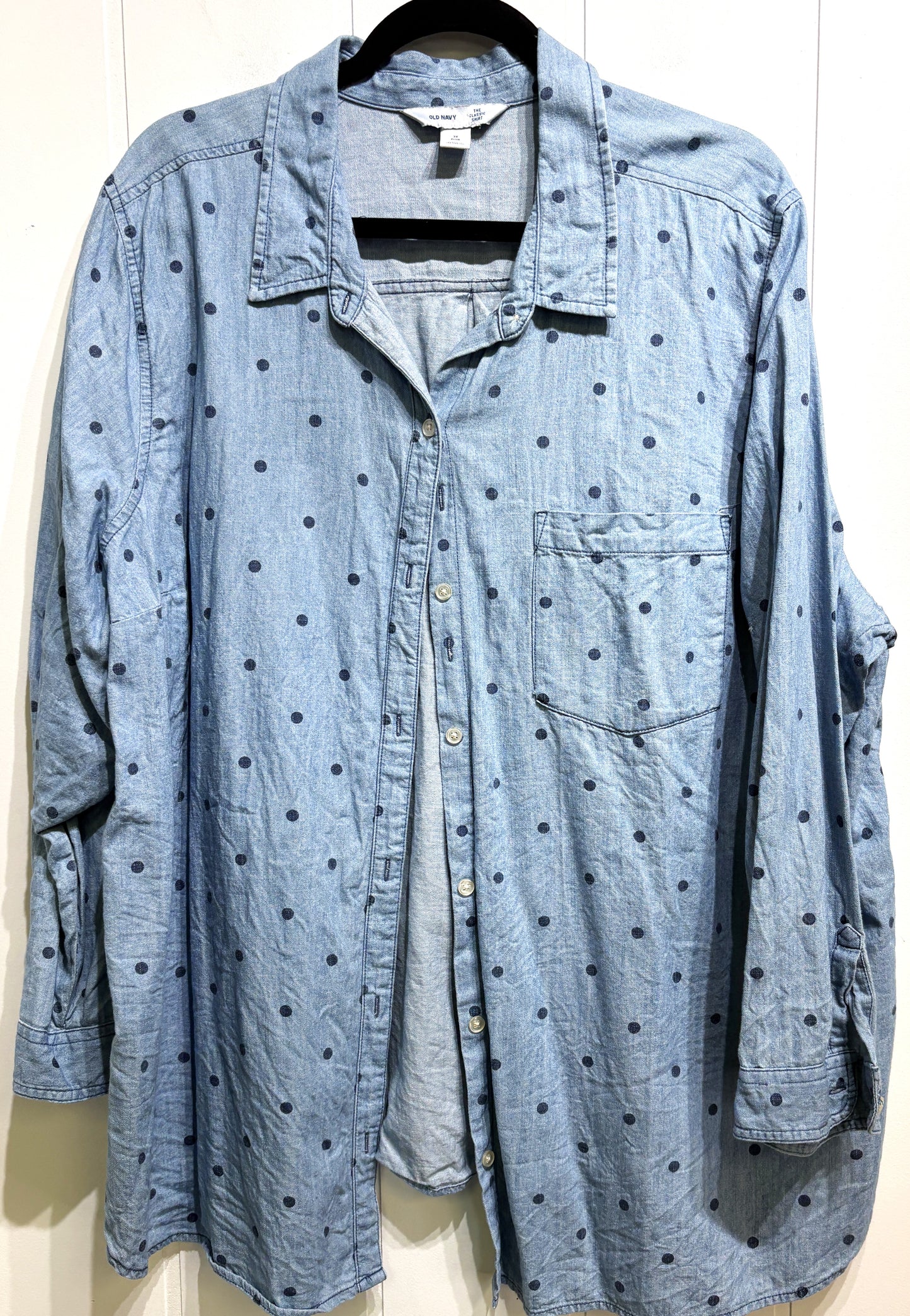 Old Navy Polkadot Button-up Shirt