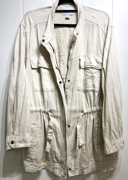 Old Navy Drawstring Linen Jacket