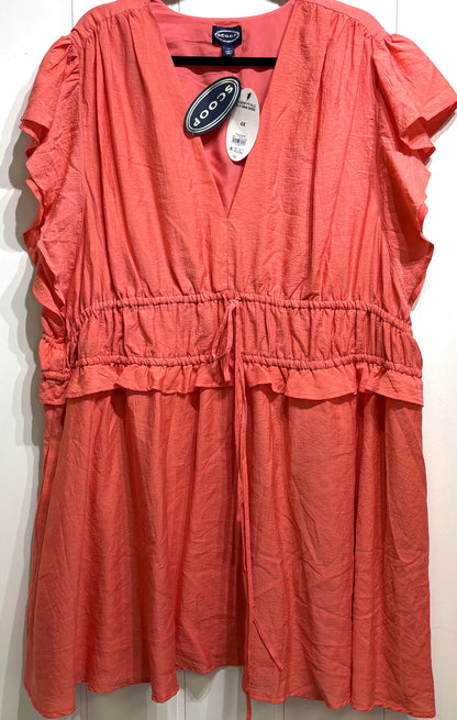 Scoop Drawstring Waist Midi Dress