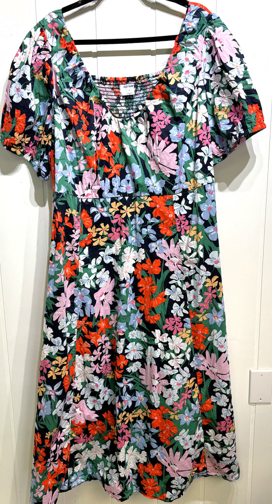 Old Navy Floral Print Maxi Dress