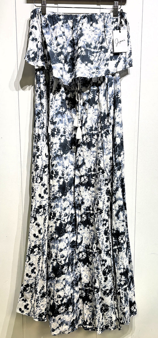 Japna Tie-Dye Maxi Dress w/Tassle
