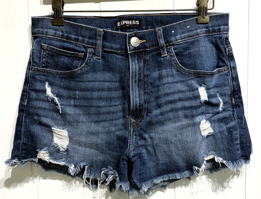 Express Distressed Denim Shorts