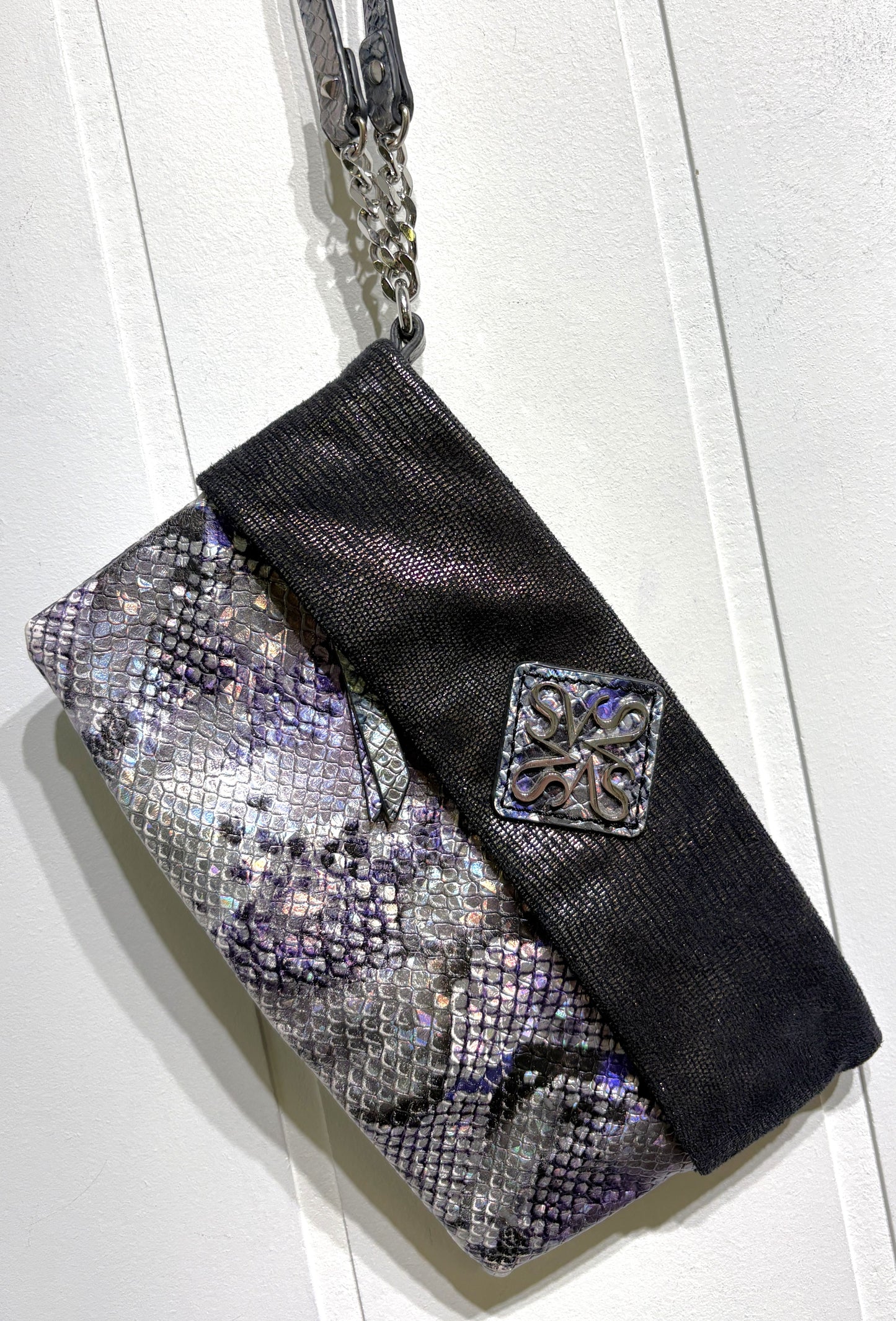 Simply Vera Wang Snakeskin Clutch
