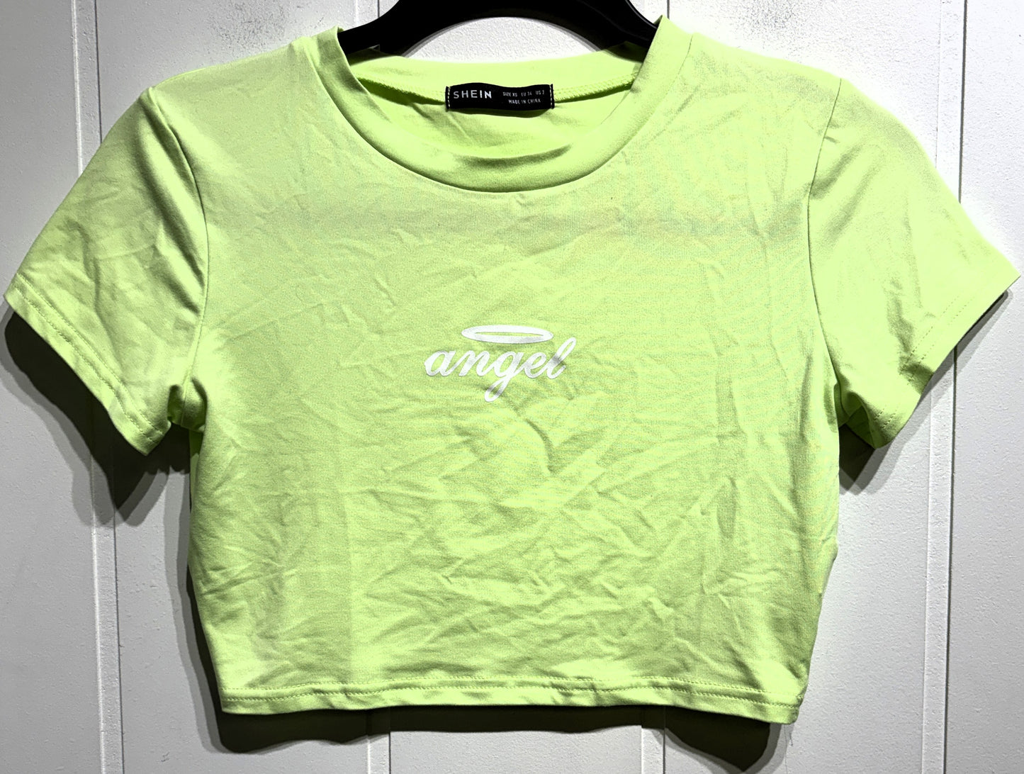 Shein Crop Top Angel Tee