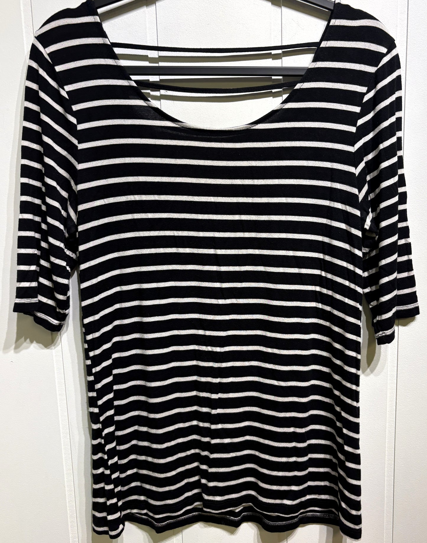 Cable & Gauge Striped Open Back Top