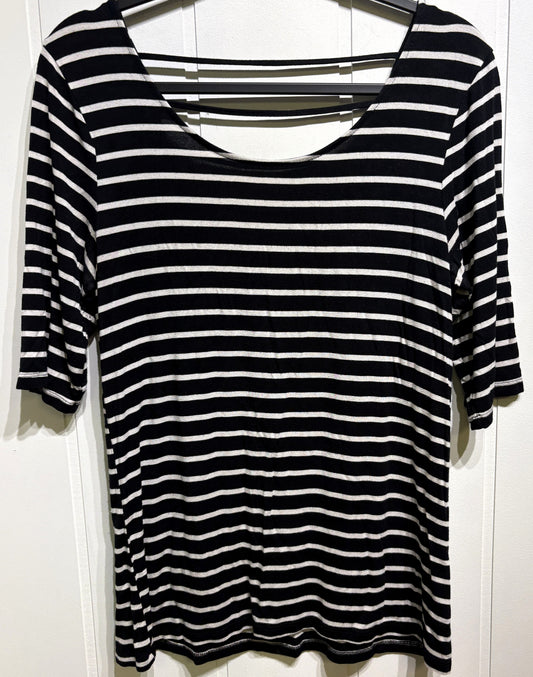 Cable & Gauge Striped Open Back Top